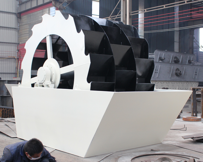 XSD3620洗砂機，時產(chǎn)兩百噸