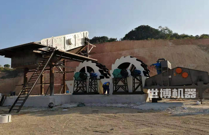 圖三，獨(dú)立式細(xì)砂回收機(jī)與洗砂機(jī)搭配使用